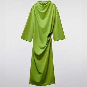BRAND NEW: ZARA Draped Midi Dress